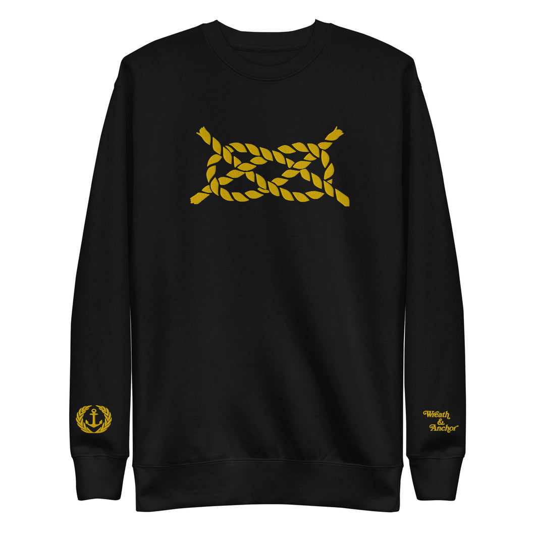 Square Knot - Crew Gold - Embroidered