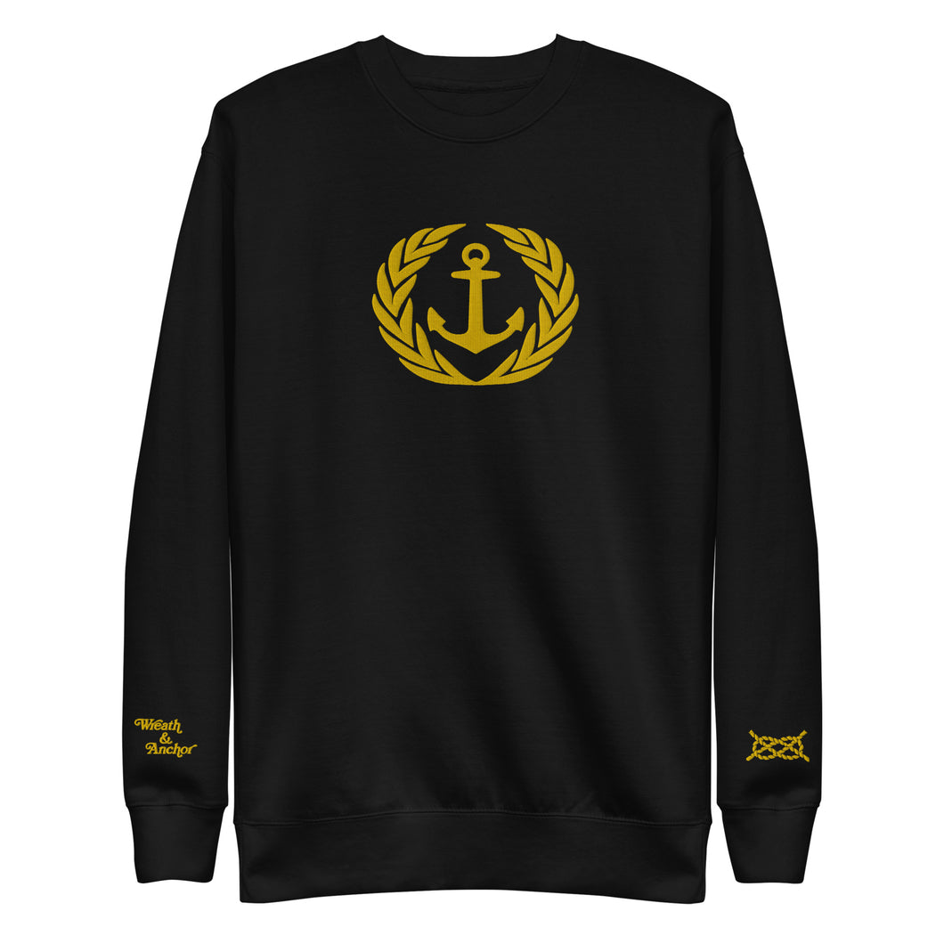 Anchor In Victory - Crew Gold - Embroidered